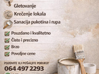 Krečenje-Gletovanje