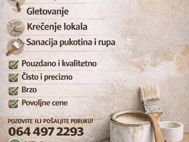 Krečenje-Gletovanje