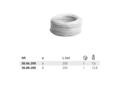 PVC sajla Ø 6 mm