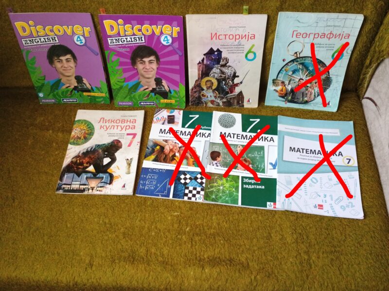 Udzbenici za 3,4,6,7 i 8.razred