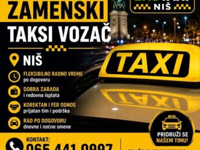 Posao za taksi vozača u Nišu