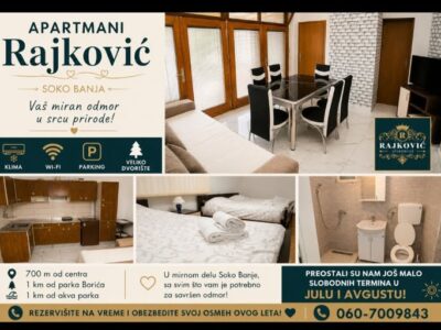 Apartmani Rajković u Soko Banja