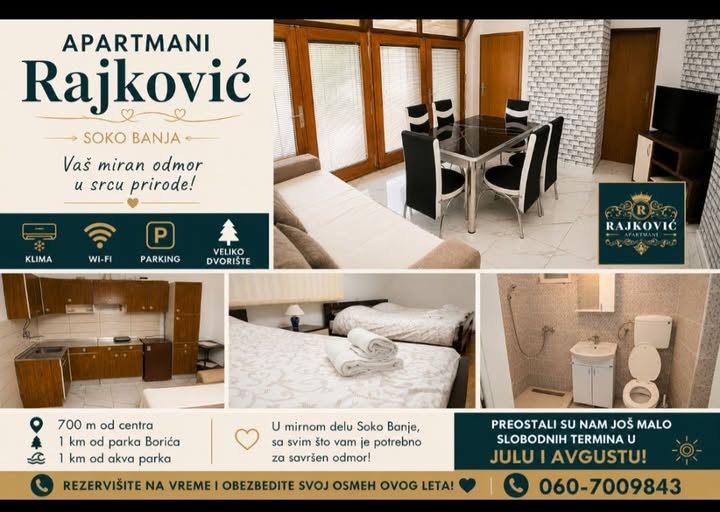 Apartmani Rajković u Soko Banja