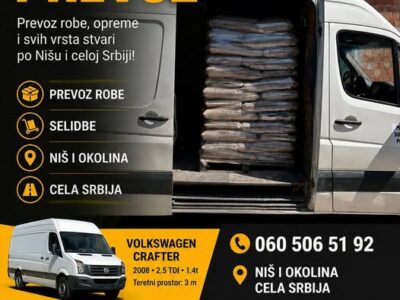 Kombi prevoz robe i selidbe Niš