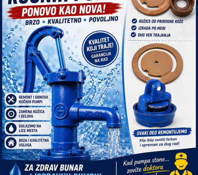 Remont ručnih pumpi i kožice za ručne pumpe